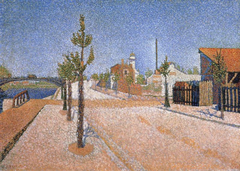 Paul Signac sunlight quai de clichy opus